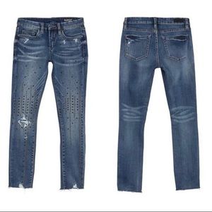 Blank NYC NWOT Embellished Raw Hem Crops